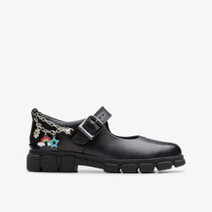 Evyn Pure Kid Black Leather