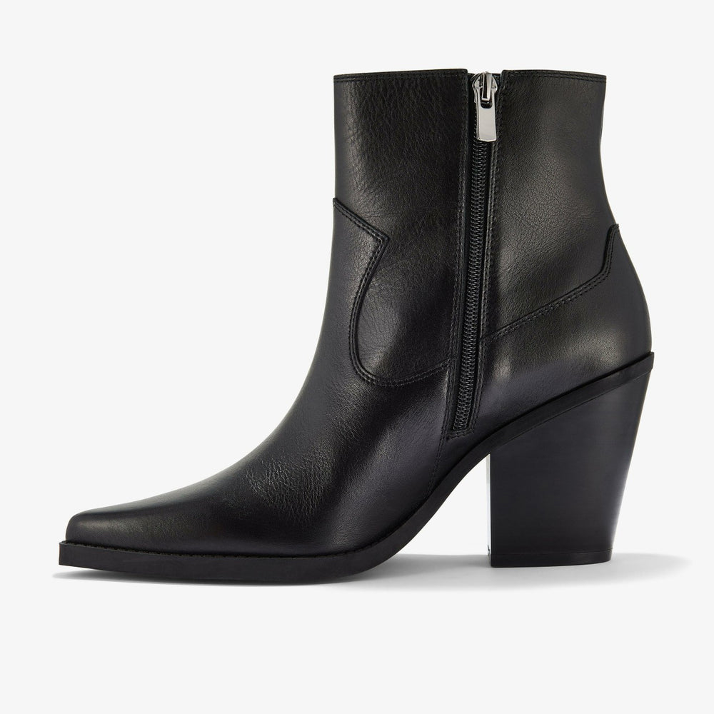 Kheda West Black Leather