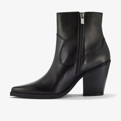 Kheda West Black Leather