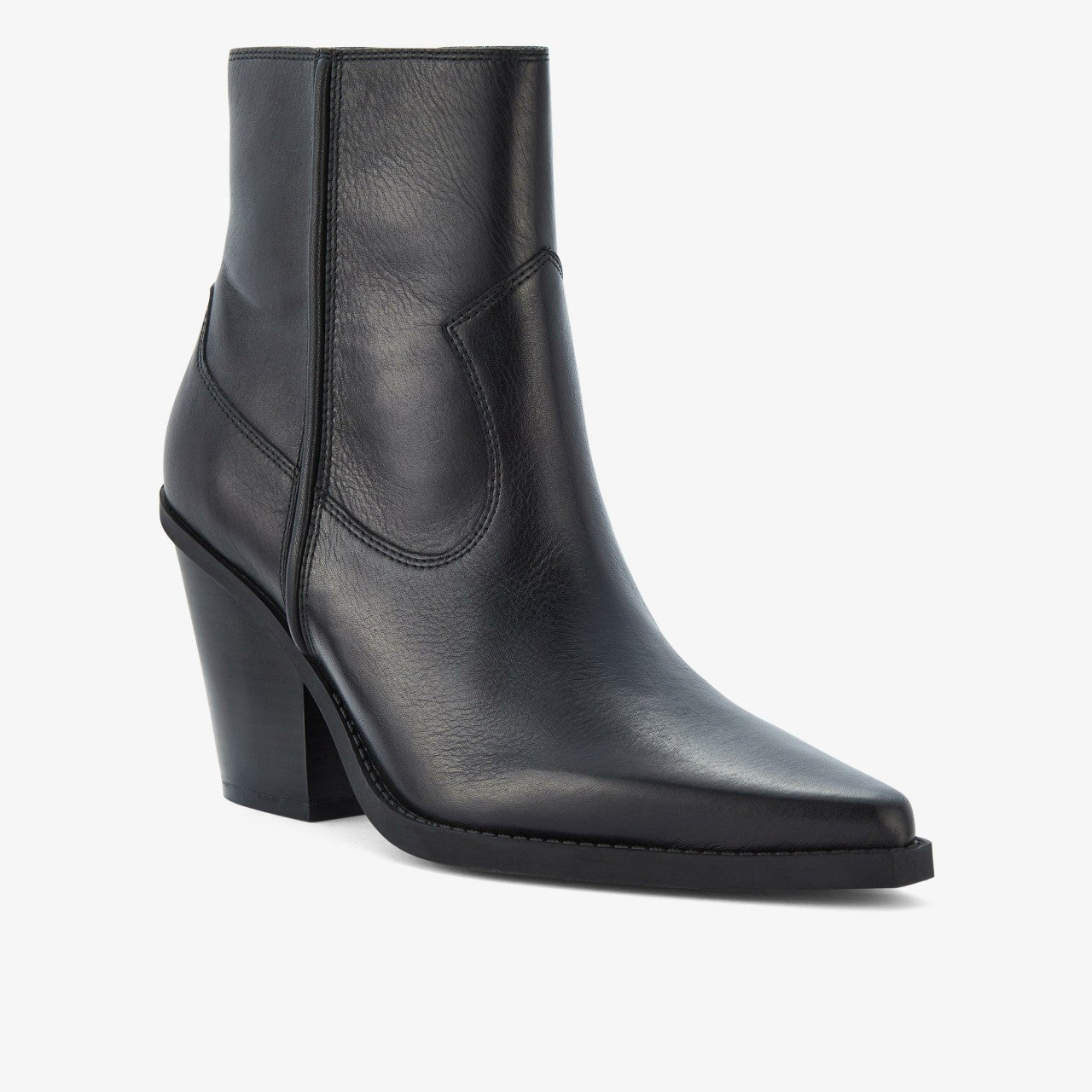 Kheda West Black Leather