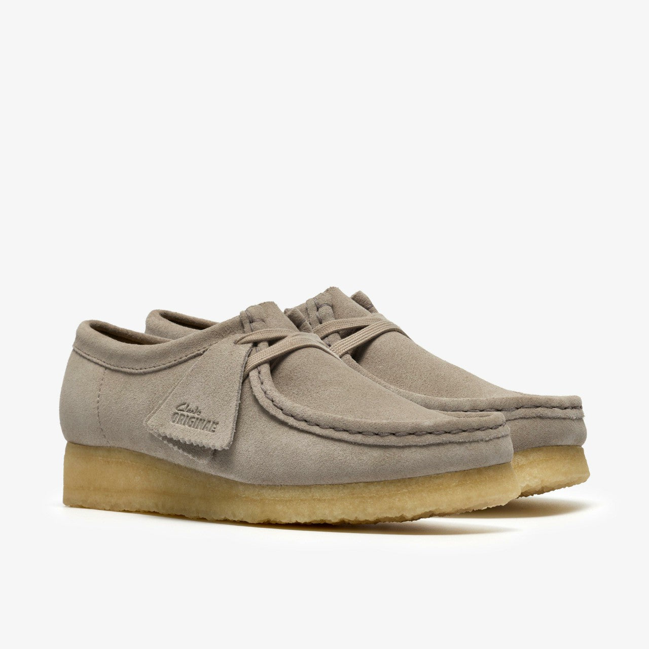 Wallabee Pale Grey Suede