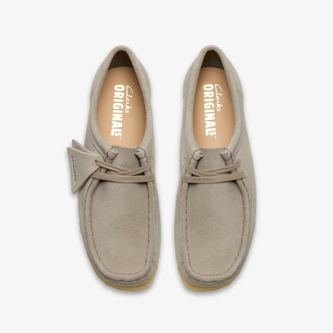 Wallabee Pale Grey Suede