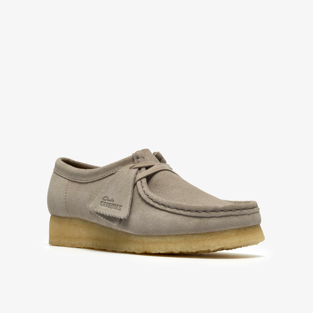 Wallabee Pale Grey Suede