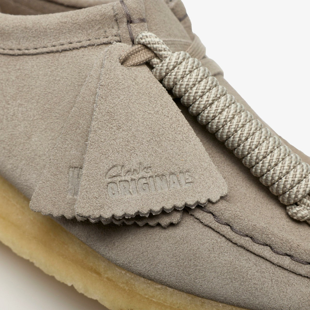 Wallabee Pale Grey Suede