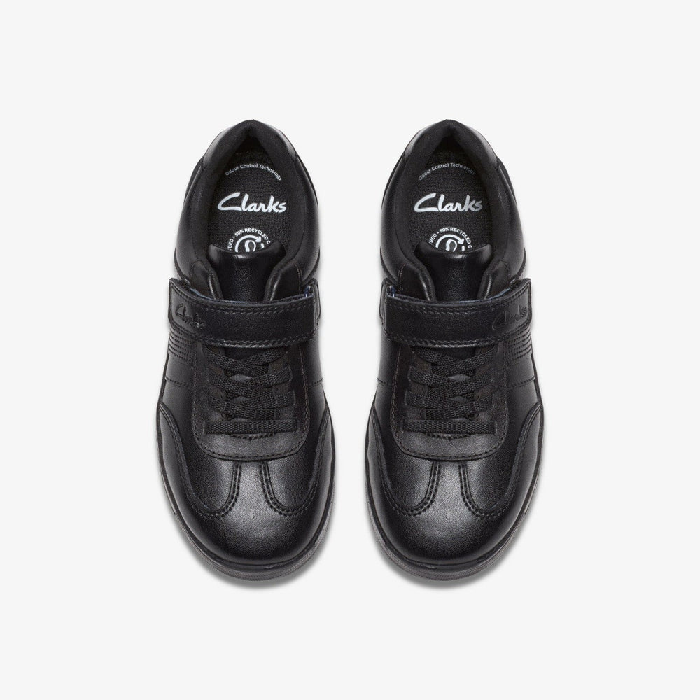 Disco Pace Kid Black Leather