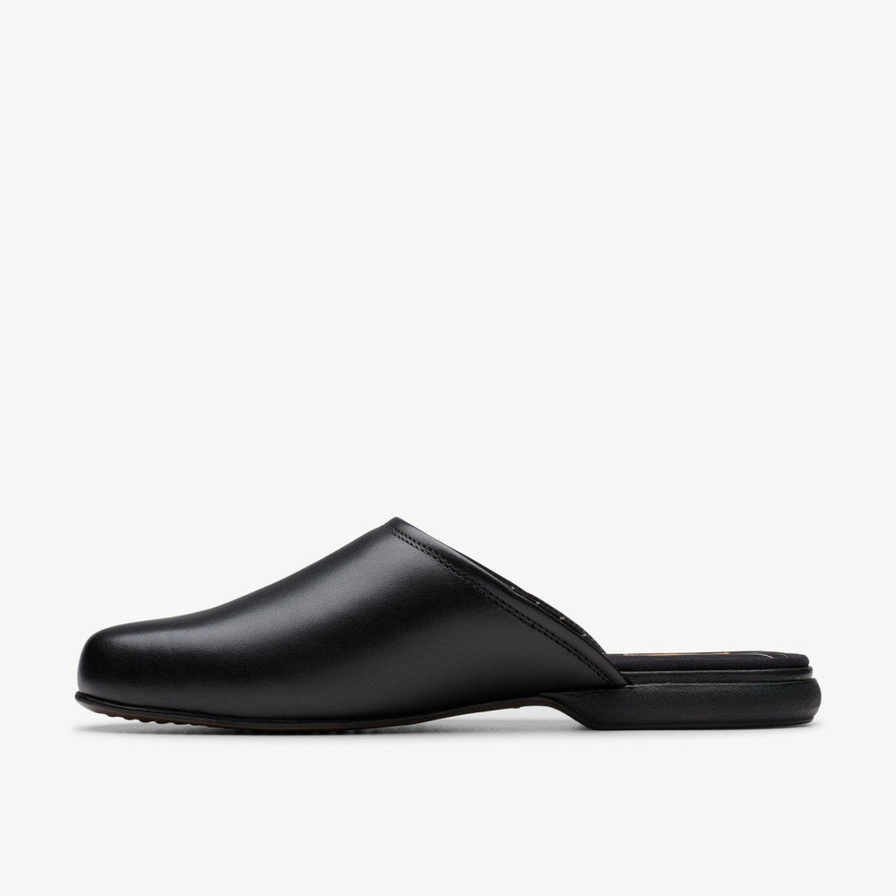 Harston Mule Black Leather