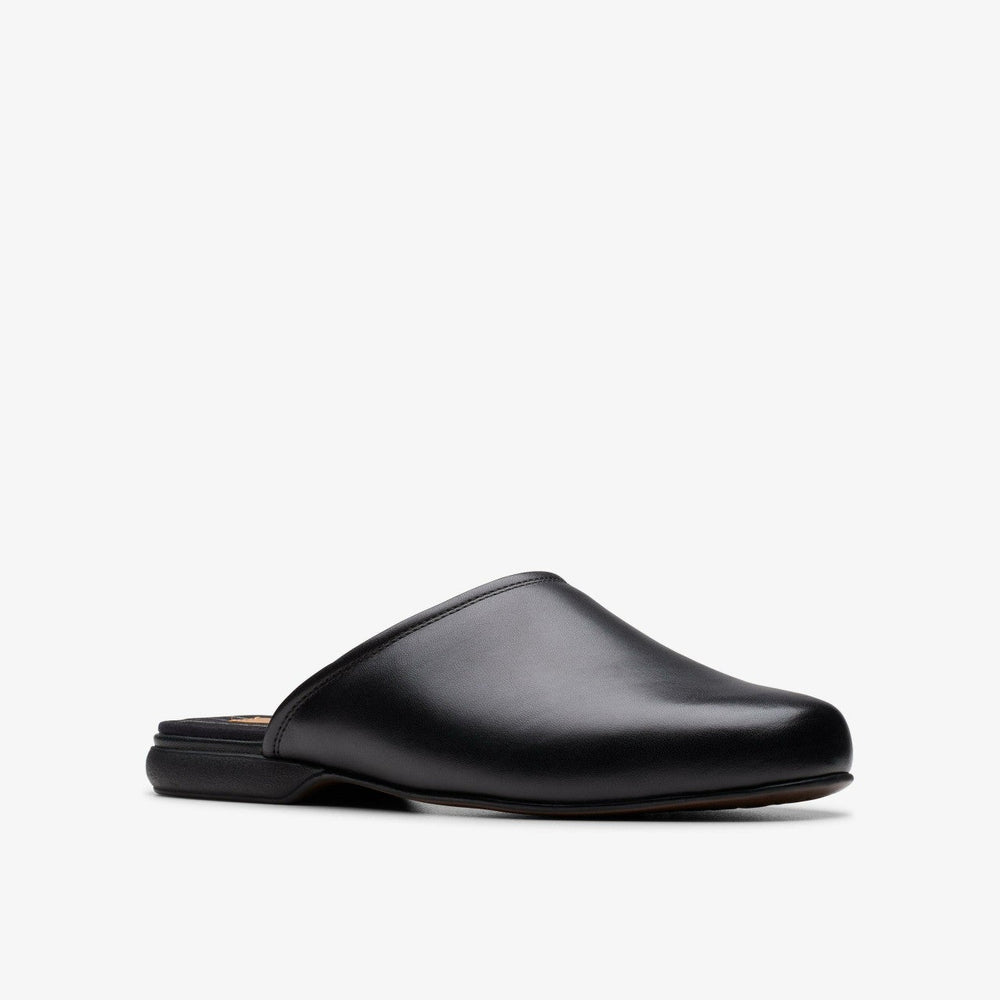 Harston Mule Black Leather