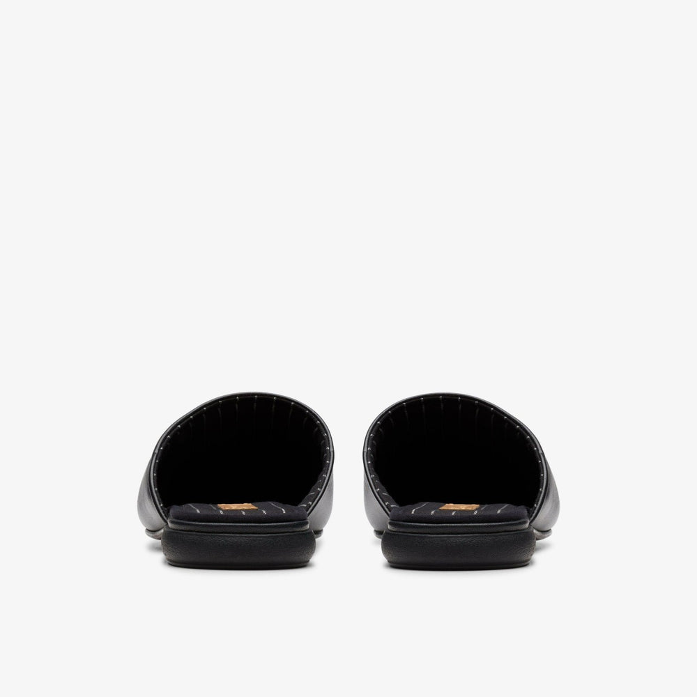 Harston Mule Black Leather