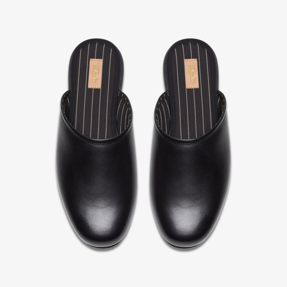 Harston Mule Black Leather