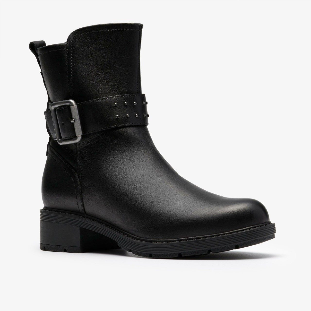 Hearth Buckle Black Leather