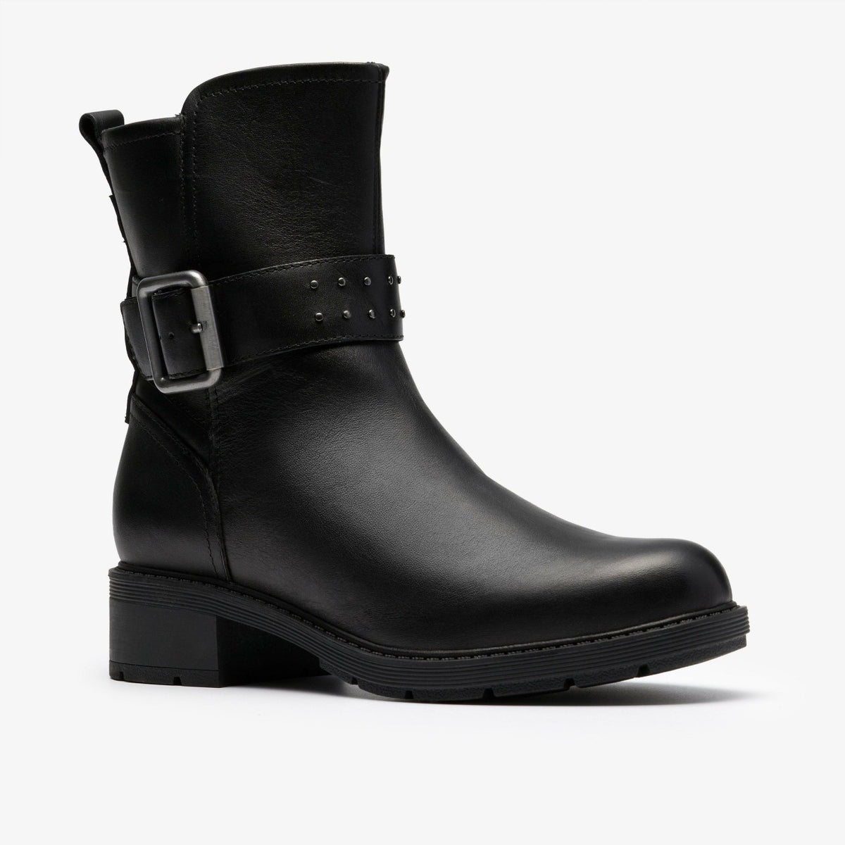 Hearth Buckle Black Leather