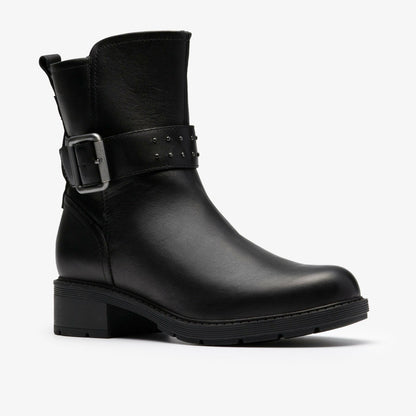 Hearth Buckle Black Leather