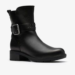 Hearth Buckle Black Leather