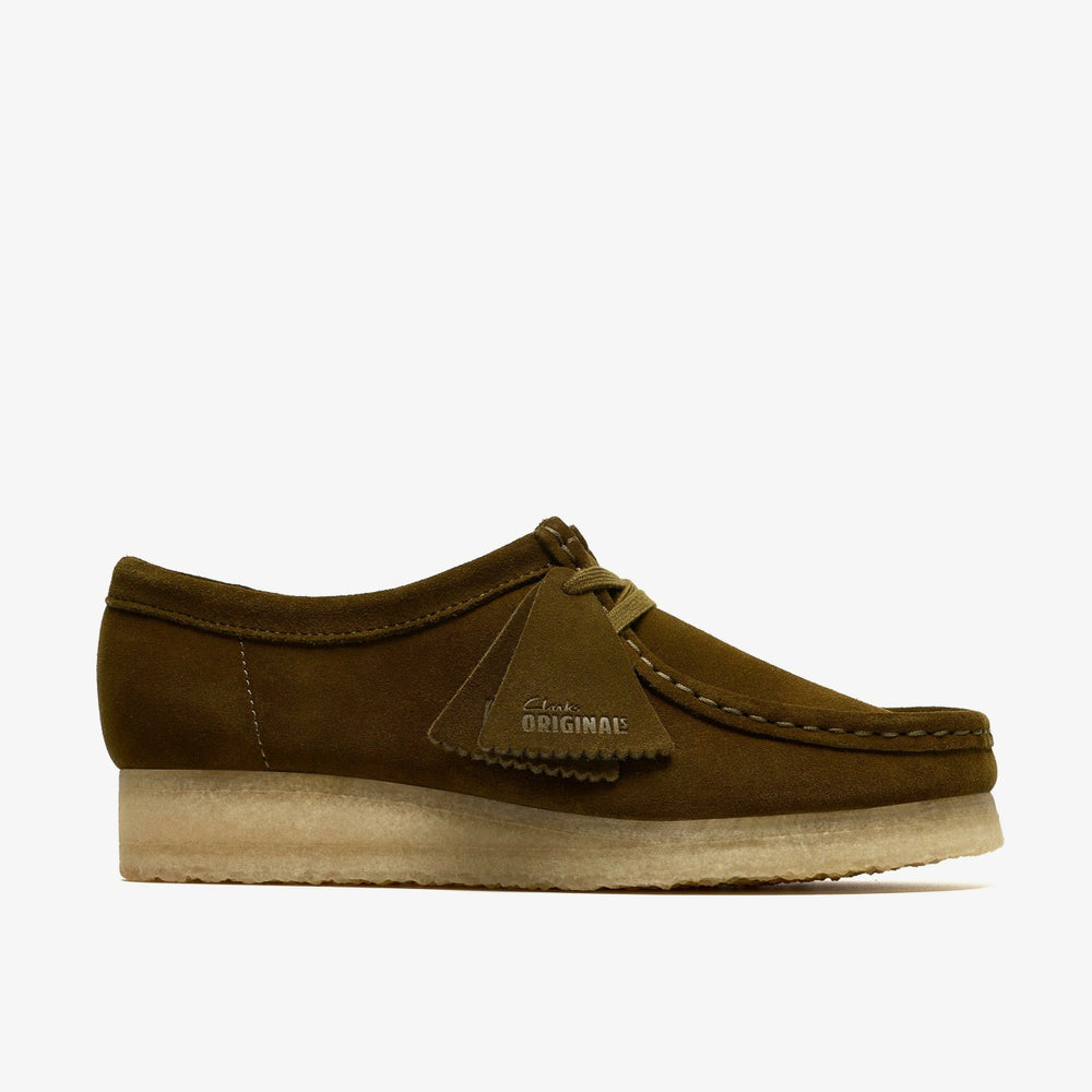 Wallabee Olive Suede