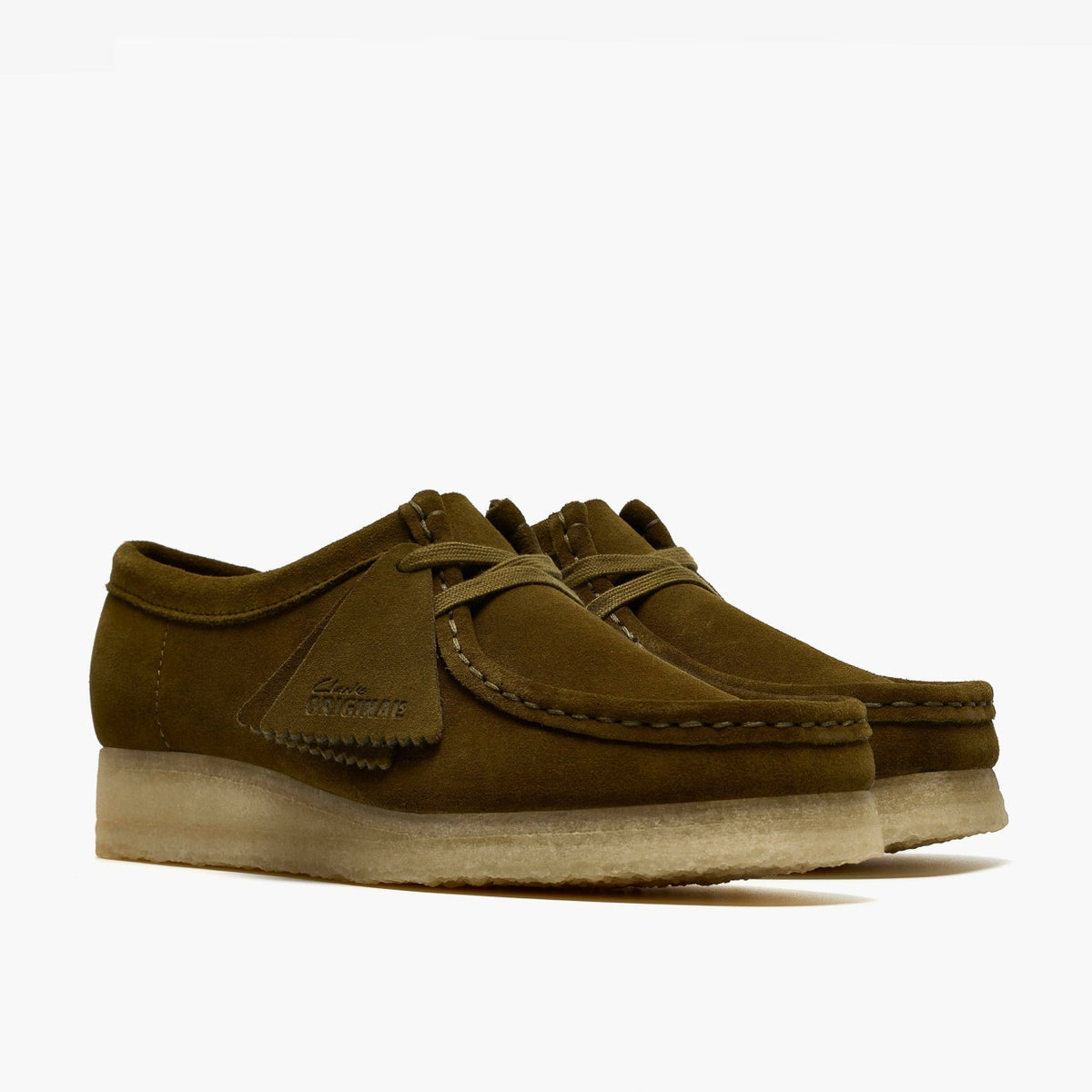 Wallabee Olive Suede