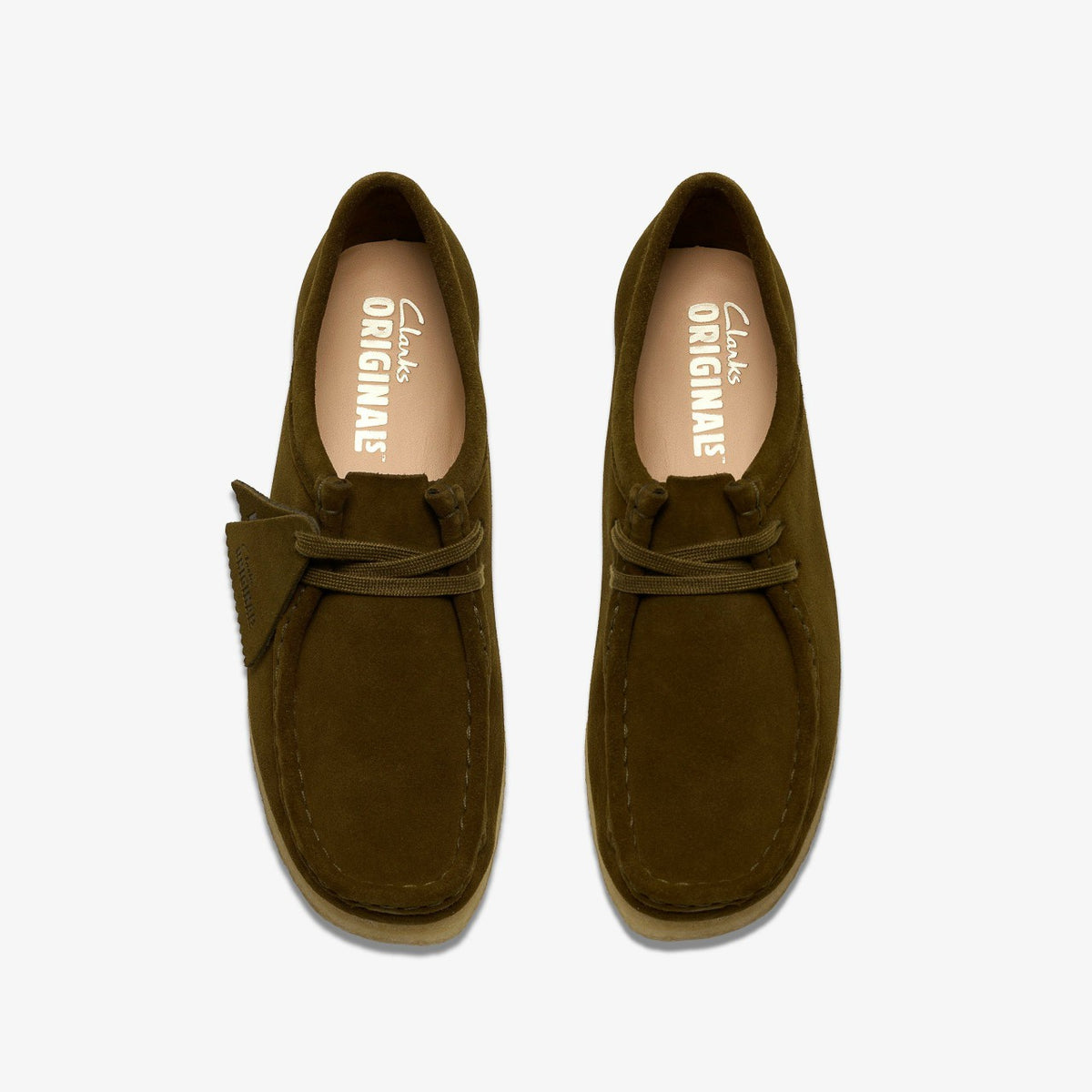 Wallabee Olive Suede
