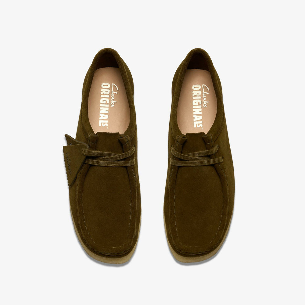 Wallabee Olive Suede