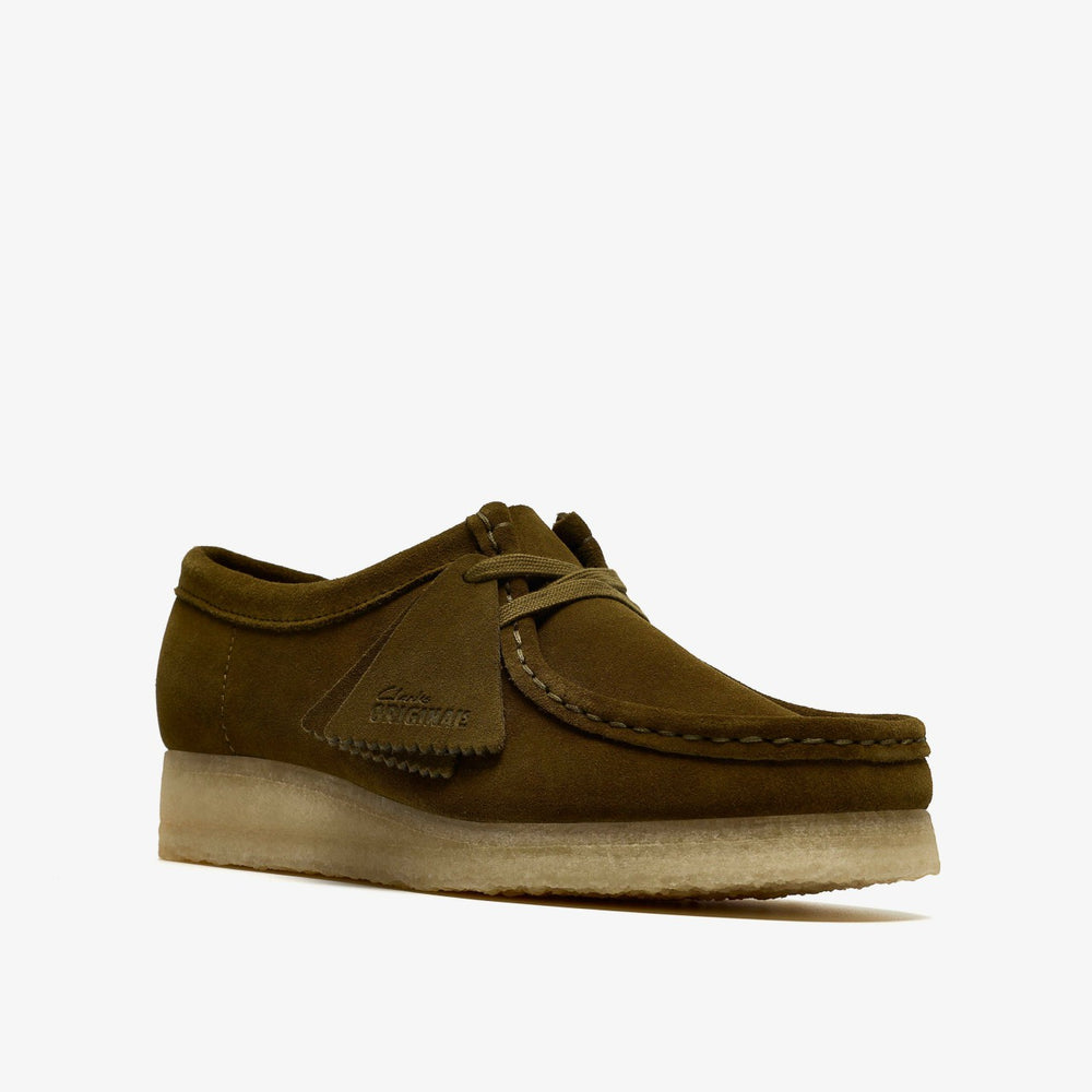 Wallabee Olive Suede