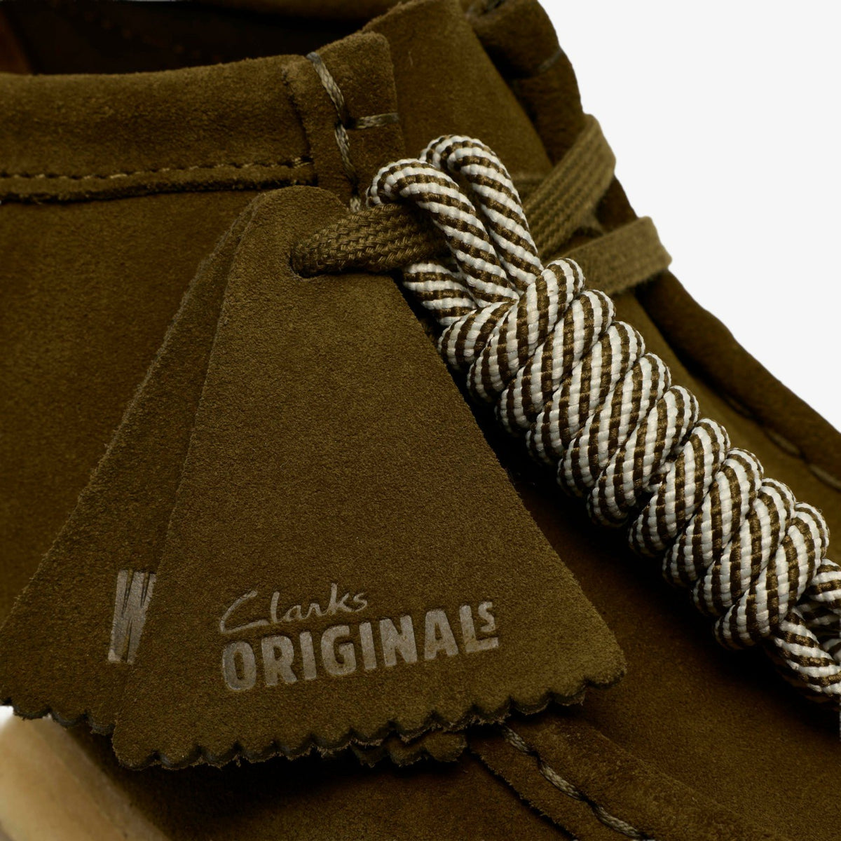 Wallabee Olive Suede