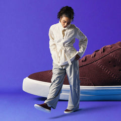 Makea Court Burgundy Suede