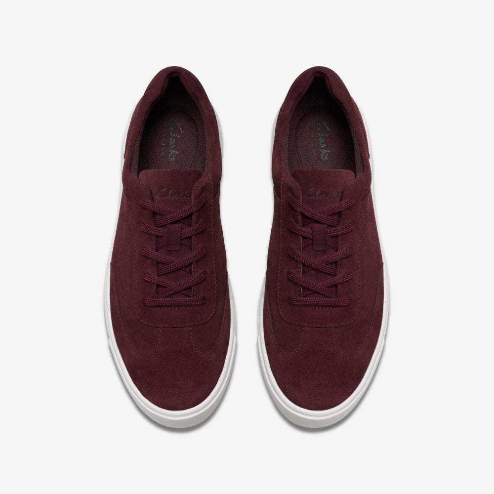 Makea Court Burgundy Suede
