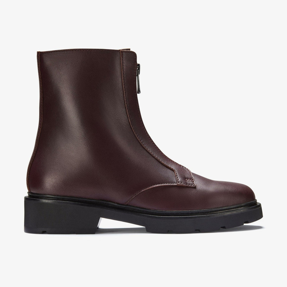 Lauryl Zip Merlot Leather