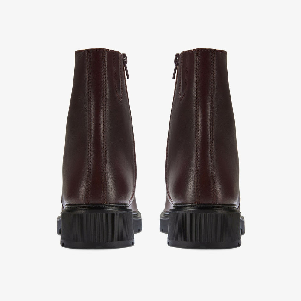 Lauryl Zip Merlot Leather