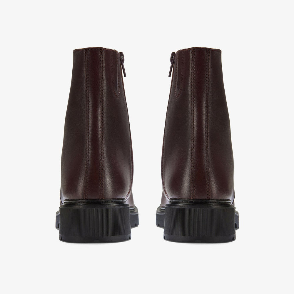 Lauryl Zip Merlot Leather