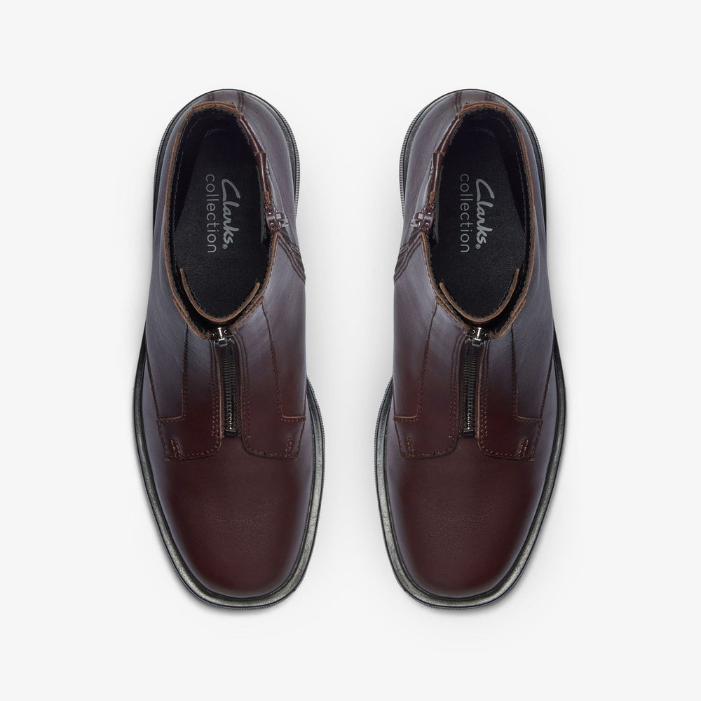 Lauryl Zip Merlot Leather