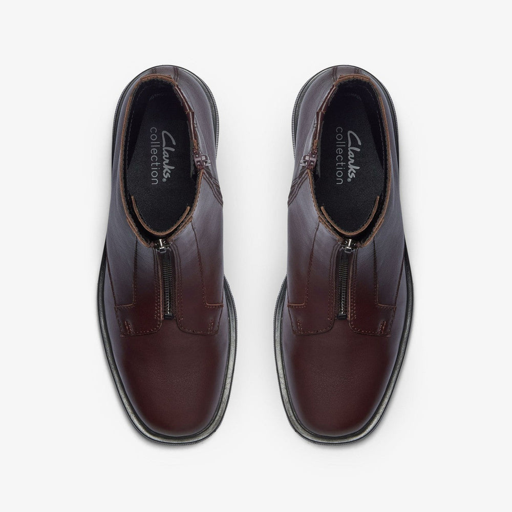 Lauryl Zip Merlot Leather