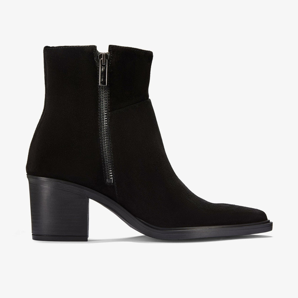 Jesse Zip Black Suede