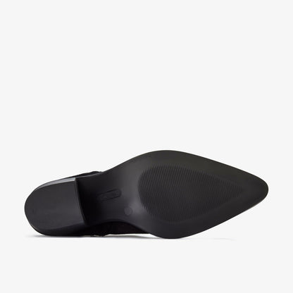 Jesse Zip Black Suede
