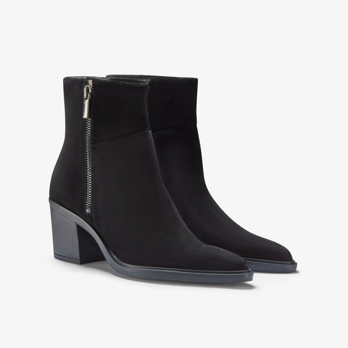 Jesse Zip Black Suede