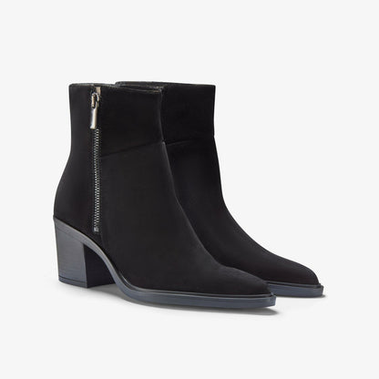 Jesse Zip Black Suede