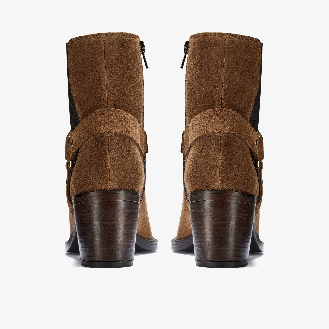 Jesse Buckle Dark Tan Suede