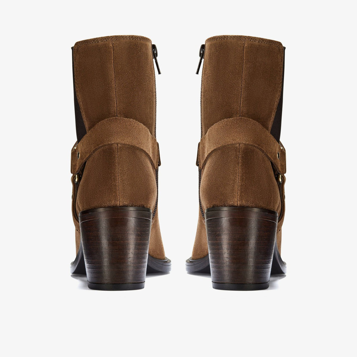 Jesse Buckle Dark Tan Suede