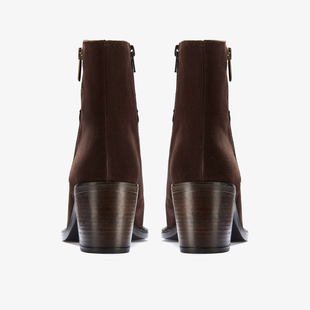 Jesse Zip Dark Brown Suede