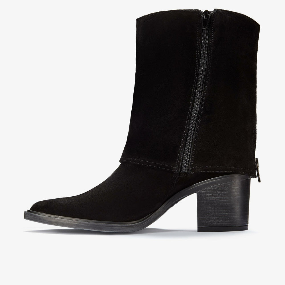 Jesse Mid Black Suede