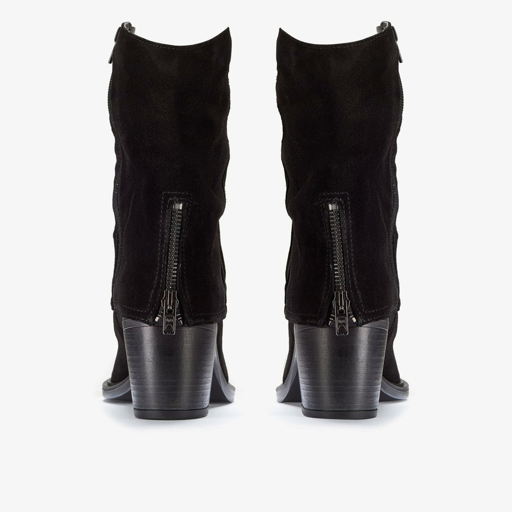 Jesse Mid Black Suede