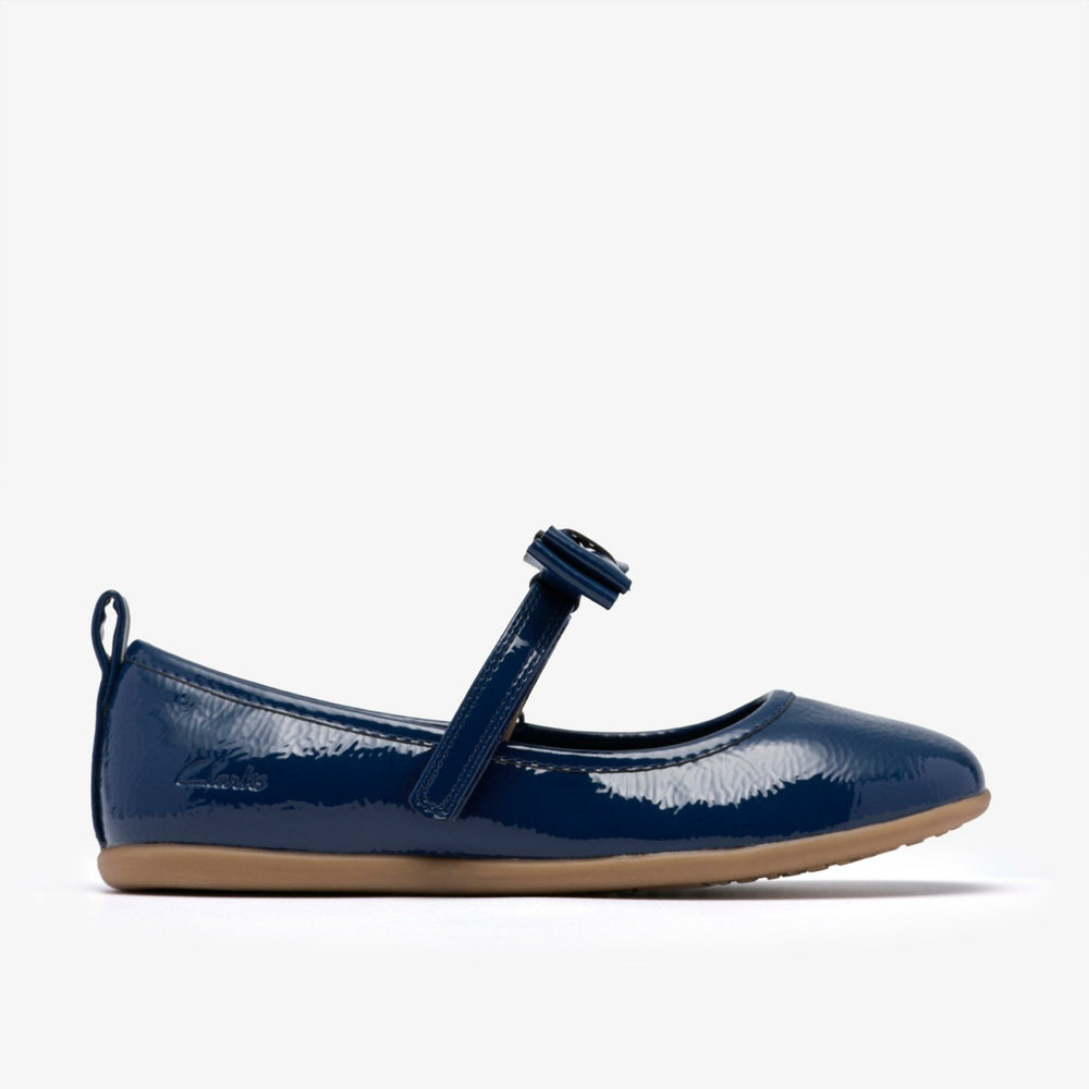 Charm Bow Kid Navy Patent