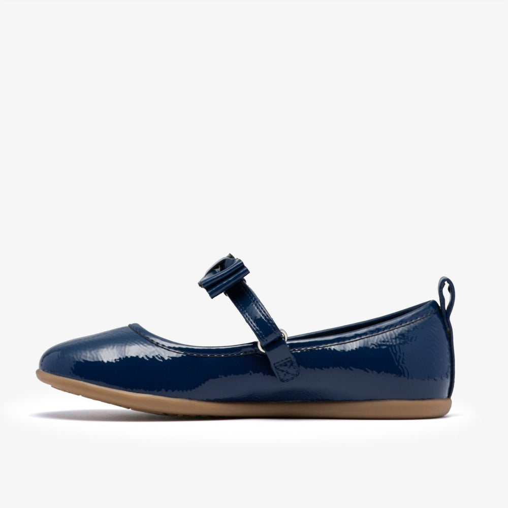 Charm Bow Kid Navy Patent