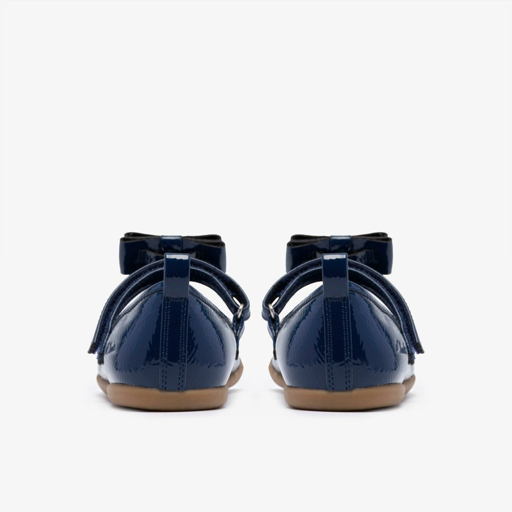 Charm Bow Kid Navy Patent