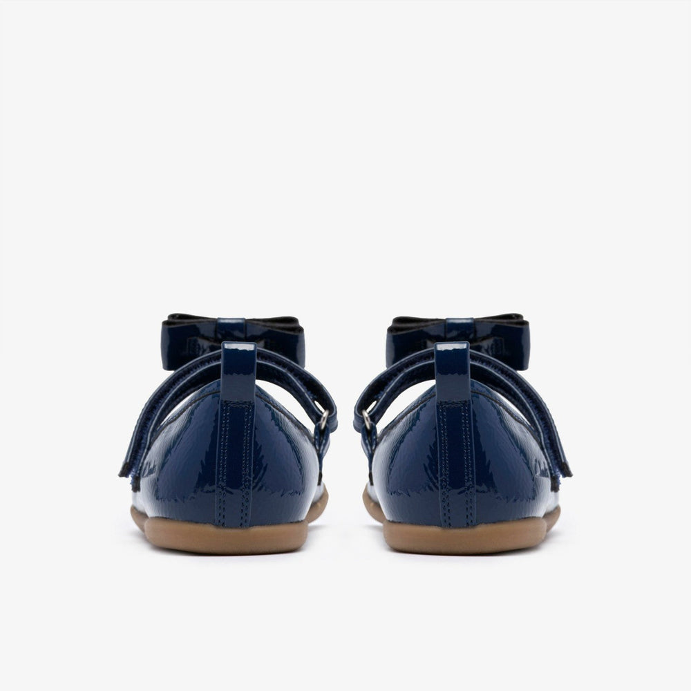 Charm Bow Kid Navy Patent