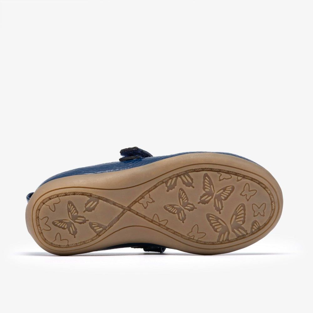 Charm Bow Toddler Navy Patent