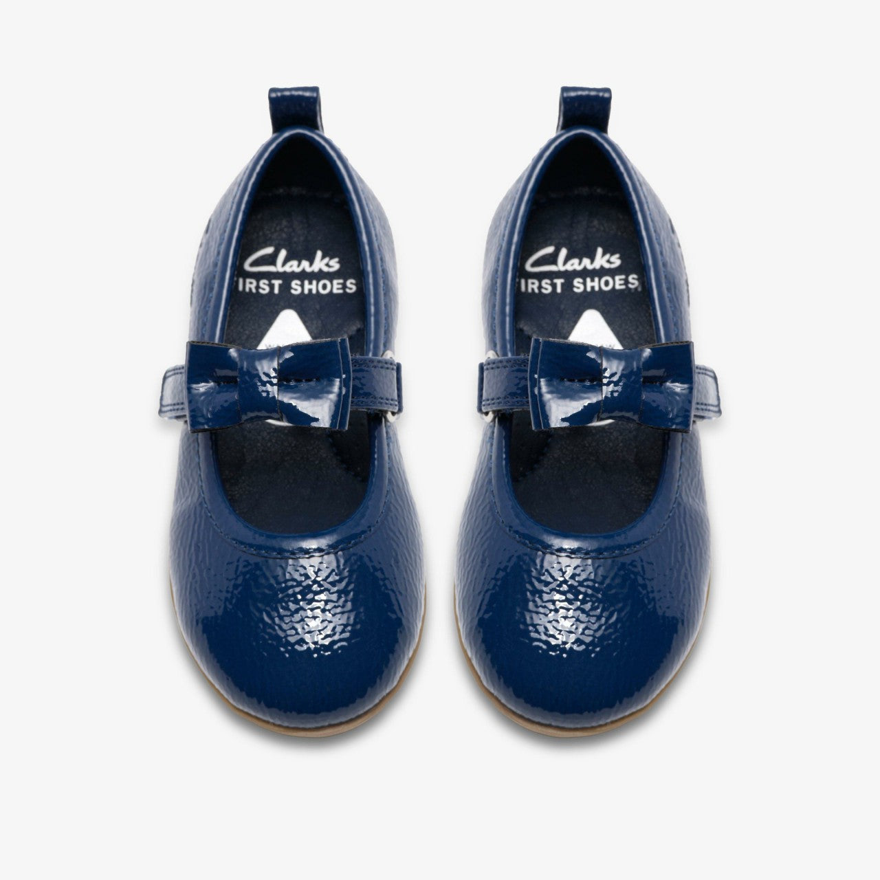 Charm Bow Toddler Navy Patent