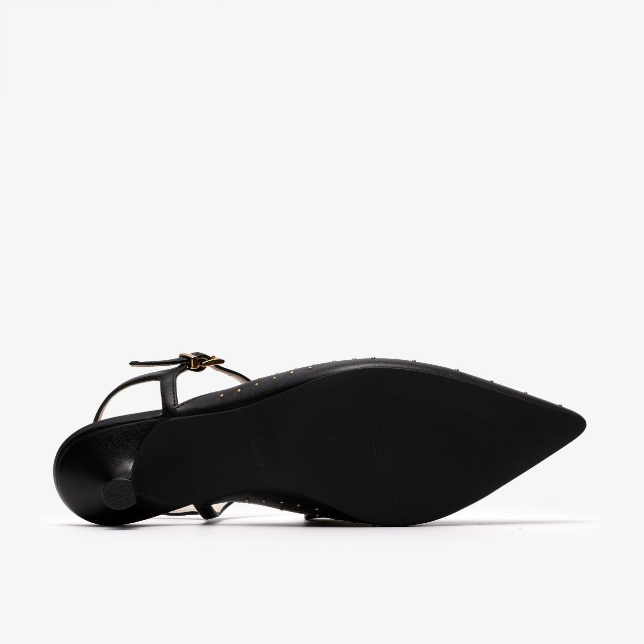 Pisa Stud Black Leather