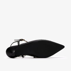 Pisa Stud Black Leather