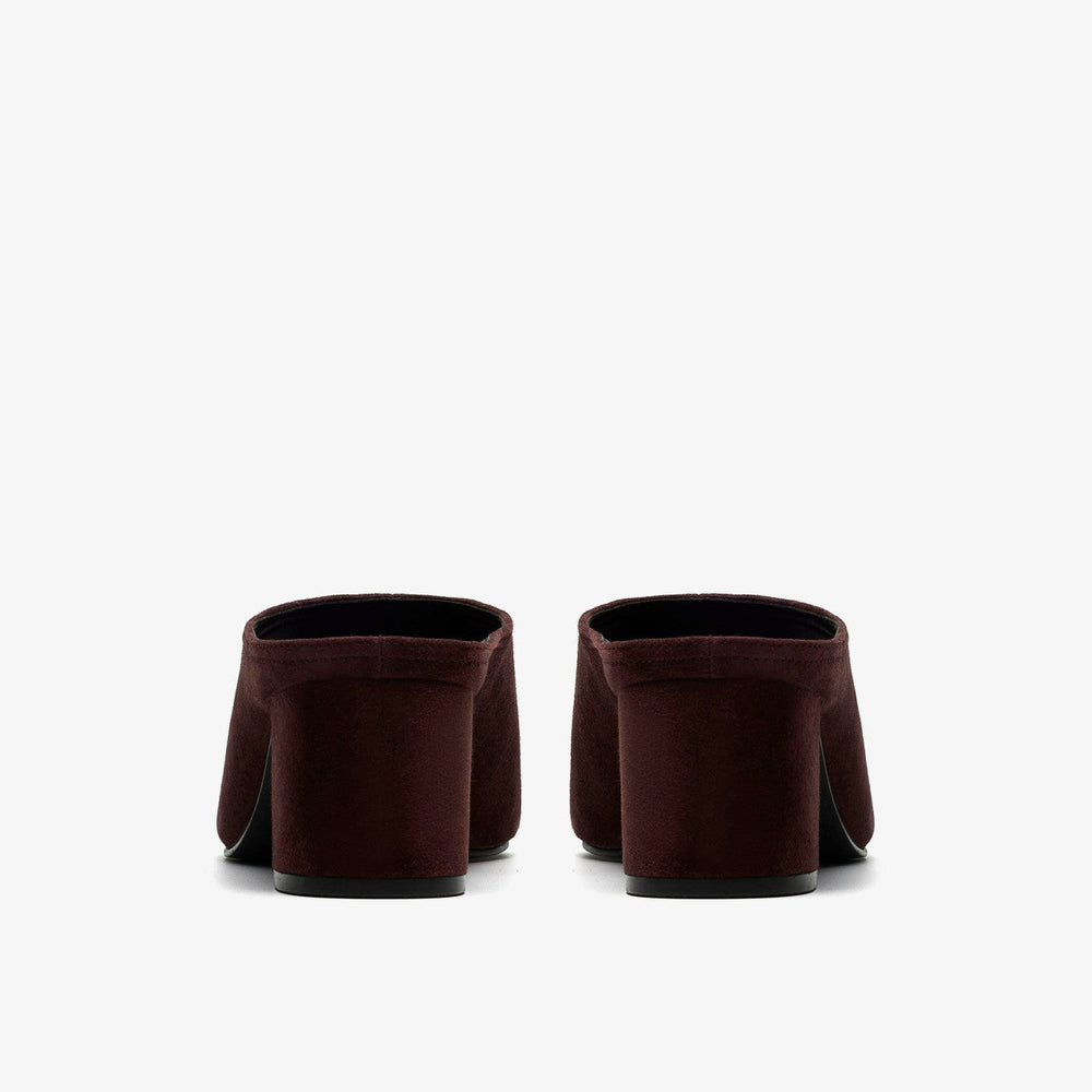 Siray Mule Dark Brown Suede