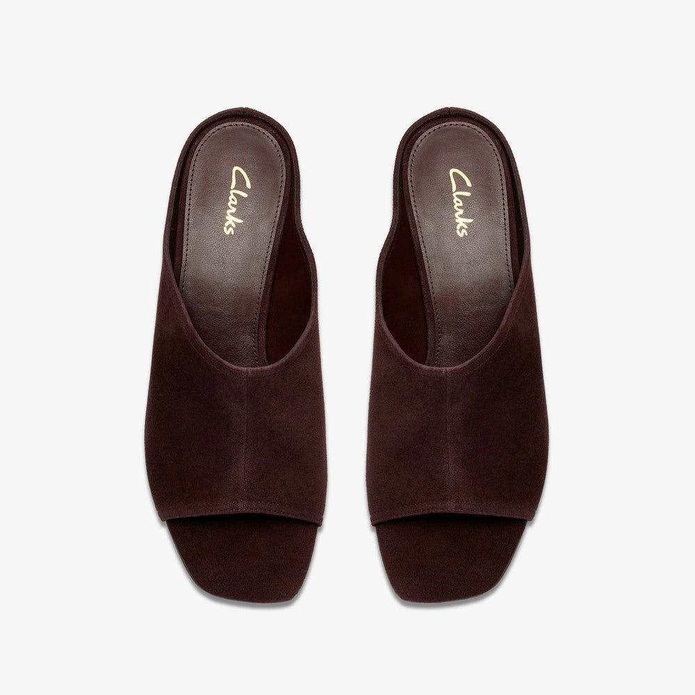 Siray Mule Dark Brown Suede