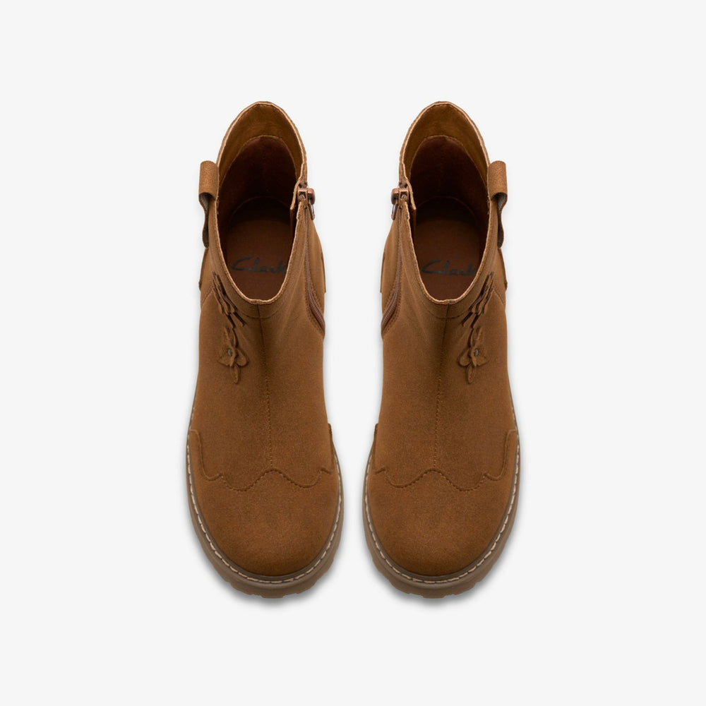 Adelaide Mid Kid Tan